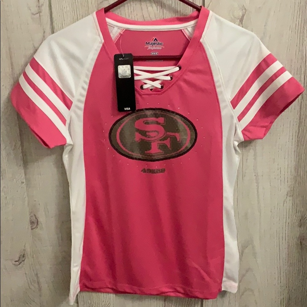 NFL 49er shirt, NWT, NFL Majestic